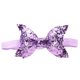 thumbnail image 1 of Baby Headbands Bowknot Lentejuelas Bandas para el cabello Arcos Accesorios para el cabello para niños recién nacidos y niños pequeños (Púrpura claro), 1 of 3