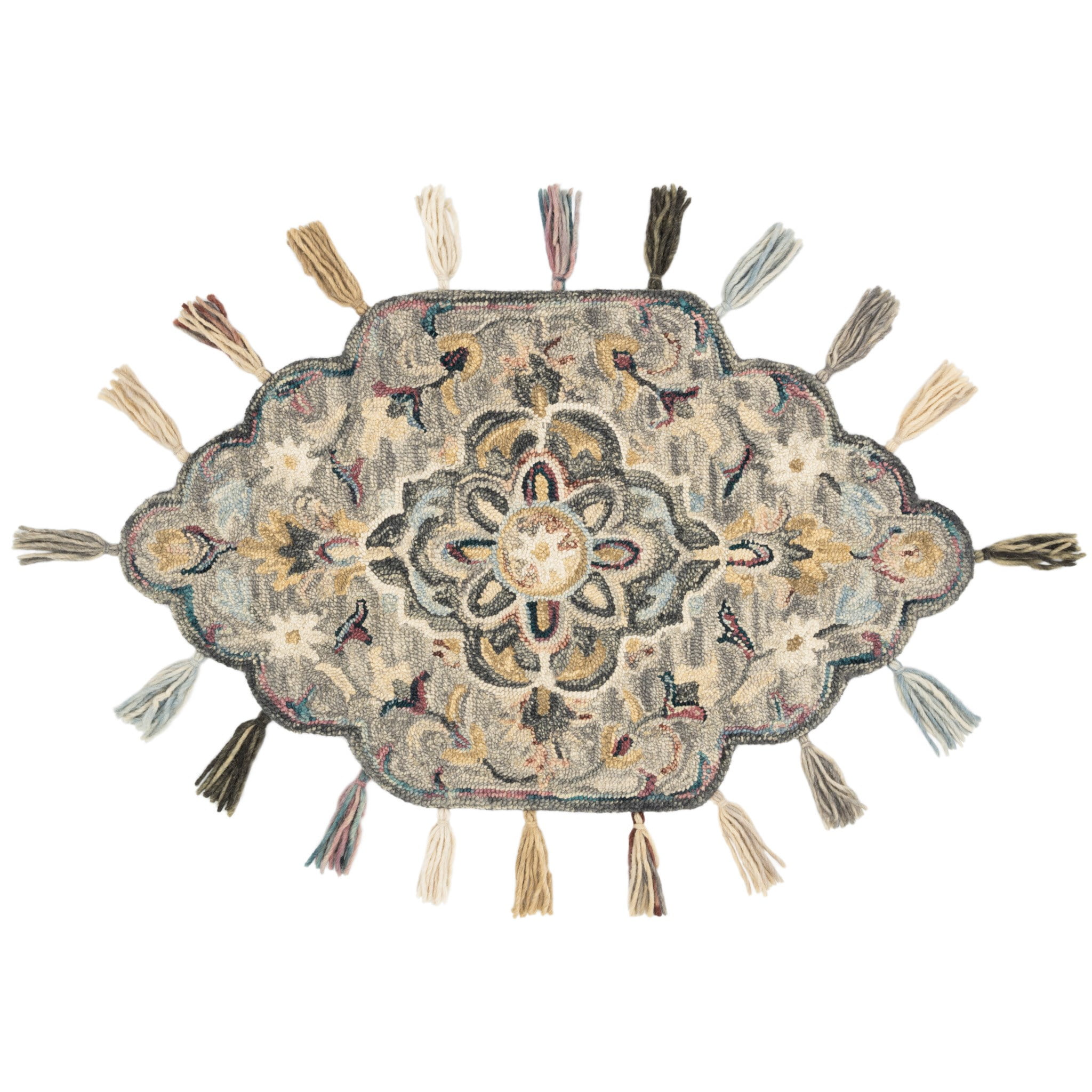 Loloi II Prim Floral Grey / Multi Area Rug