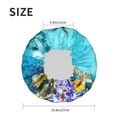 thumbnail image 6 of Disketp Corals And Tropical Fish Shower Caps,Reusable Shower Cap For Women, Double Layer Waterproof Hair Cap, Large Size For All Hair Lengths,For Girls Spa Home Salon Use, 6 of 9