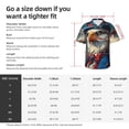 thumbnail image 4 of Fotbe Surreal Bald Eagle Gentleman Hawaiian Shirt for Men Unisex Summer Beach Casual Short Sleeve Cotton Linen Button Down Shirts-3X-Large, 4 of 5
