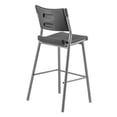thumbnail image 4 of NPS Cafe Time Series 42" Modern Plastic and Steel Stool in Charcoal Slate, 4 of 5