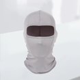 thumbnail image 4 of Baberdicy Ice Silk Face Mask - Windproof UV Balaclava, Multi-Sport Neck Gaiter (Cycling/Ski), Grey One Size, 4 of 6