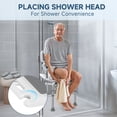 thumbnail image 3 of KEKOY Shower Chair with Back 500lb, Height Adjustable Bath Chair for Shower, Heavy Duty Bath Stool for Tub for Elderly, Senior, Handicap, Tool-Free Assembly, 3 of 10