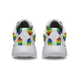 thumbnail image 4 of Unisex Fashion Rainbow Shoes, LGBT Sneakers for Men Women, Lightweight Breathable Running Walking Shoes White Size 13, 4 of 7