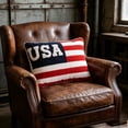 thumbnail image 5 of Eolstice Independence Day Cushion, Patriotic Throw Pillow For Home Sofa, Red White Blue Decorative Backrest Pillow, For Living Room Couch, 4th Of July Decor, 5 of 6