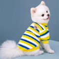 thumbnail image 3 of FOCUSNORM Dog Fleece Sweatshirt Colorful Striped Puppy Clothes Soft Pet Winter Clothes for Small Dogs, 3 of 7