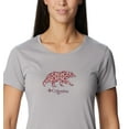 thumbnail image 4 of Columbia Women's Daisy Days Short Sleeve Graphic Tee, Grey Heather/Bearly Polarized, Medium, 4 of 9