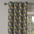 thumbnail image 2 of Ambesonne Japanese Grommet Curtain, Classic Birds, 50" x 108", Sand Brown Blue Grey, 2 of 6