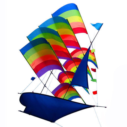 Large Kite/Ship Kite for Kids and Adults Easy to Assemble Launch Fly 3D