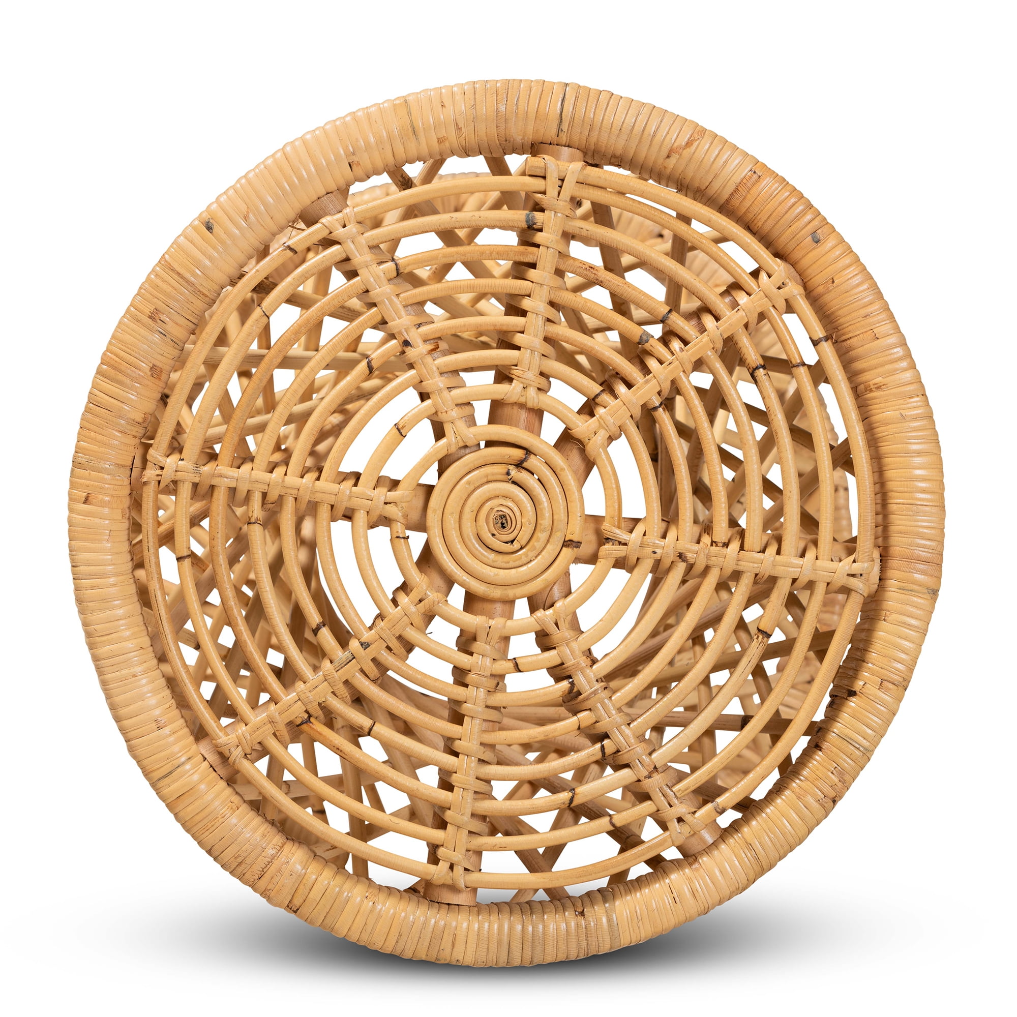 bali & pari Seville Rattan BOHO End Table, Natural