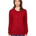 thumbnail image 3 of Made by Johnny Women's Keep It Classic Round Cardigan XL RED, 3 of 6