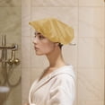 thumbnail image 4 of Unique Bargains 1 Pc Women Adjustable Double Layer Shower Cap for Bathroom Hotel Champagne, 4 of 6