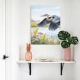 thumbnail image 5 of Flying Heron Canvas Wall Art for Living Room, Rustic Country Flower Plant Bird Grass Texture Blue Sky Wall Decor Framed Artwork Pictures Ready to Hang for Bedroom Office Home Decor, 5 of 9