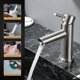 thumbnail image 4 of Stainless Steel Bathroom Faucet, Modern Design with Adjustable Hot and Cold Water, 4 of 5