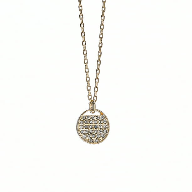 Gevestigde theorie Herformuleren hoogtepunt Swarovski Women's Ginger Gold-tone Crystal Pendant Necklace - Walmart.com