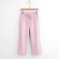 thumbnail image 4 of Dxzfnsa Womens Linen Capris with Pockets Loose Fit Casual Capri Pants Dressy Lightweight Ladies Baggy Cargo Pants for Hiking S-3XL, 4 of 8