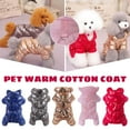 thumbnail image 3 of Winter Dog Cotton Coat Four - Legged Coat With Buckle Pet Cotton Coat Thick Warm Waterproof For Small To Medium Sized Dogs, Hand Washable Or Gentle Cycle Washable Quick Drying, 3 of 5