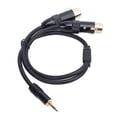 thumbnail image 1 of Cable de Sonido aux a xlr, 3.5 mm A Doble XLR Cable EstéreRo Pérdida de Baja Señal de 24K Conector de 24K Dorado 20 AWG 4N Para Home Studio, 1 of 7