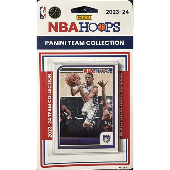 Sacramento Kings 2023 2024 Hoops Factory Sealed Team Set Featuring De'Aaron Fox with Rookie Cards of Colby Jones and Jalen Slawson