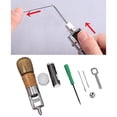 thumbnail image 4 of 8x Handmade Leather Sewing Awl Set Wooden Handle Hand Stitcher Stitching Shoe Repair for DIY Process, 4 of 10