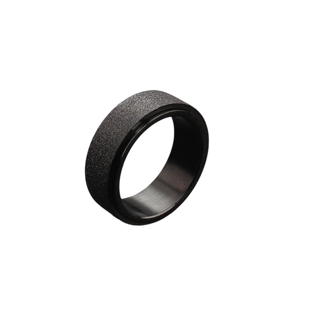 Sonducket Anillos para hombre, adorno de mano elegante, exquisito estilo Simple, Color sólido, anillo de acero de titanio para hombre, joyería para Ropa, zapatos y accesorios Miscelánea Negro 18 mm Sonducket AP012967-02
