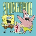 thumbnail image 2 of Girl's SpongeBob SquarePants Group Friends  Graphic Tee Tahiti Blue Medium, 2 of 4