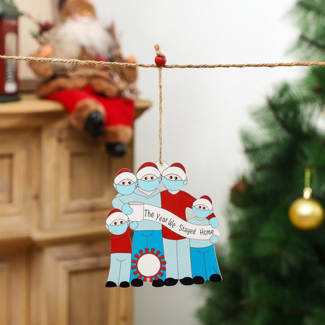 onlyliua Liquidación Colgante Madera con Árbol de Navidad 2020 Deseos Navideños