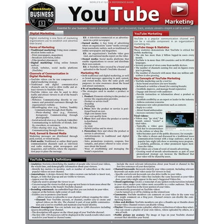 YouTube Marketing : a QuickStudy Laminated Reference Guide (Edition 3) (Other)