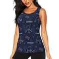 thumbnail image 1 of Fotbe Hockey Players Blusas Sin Mangas para Mujer – Estilo Casual, Corte Suelto, Slim-Fit, Cuello Redondo Deportivo, Tops de Verano para Gimnasio y Yoga-X-Large, 1 of 7