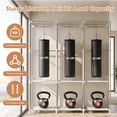 thumbnail image 5 of Baokaler Clothes Storage with 6 Shelves, Clothes Hanging Rack with Cover, 16mm Metal Tube Frame Closet Organizer for Bedroom, Living Room, Garage, Dorm, Coffee, 5 of 11