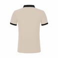 thumbnail image 7 of Summer Fashion Oversize Shirts for Mens 2025 Leisure Button Mock Pocket Color Blocking Flip Collar Short Sleeve, 7 of 7