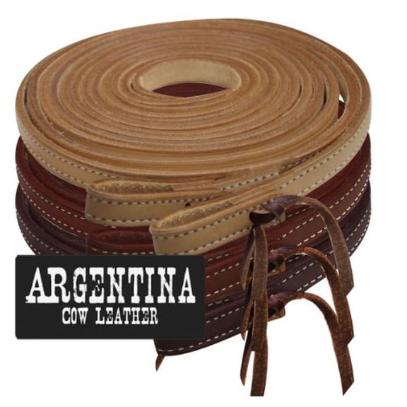 Showman 8ft Argentina Cowhide Leather Split Reins