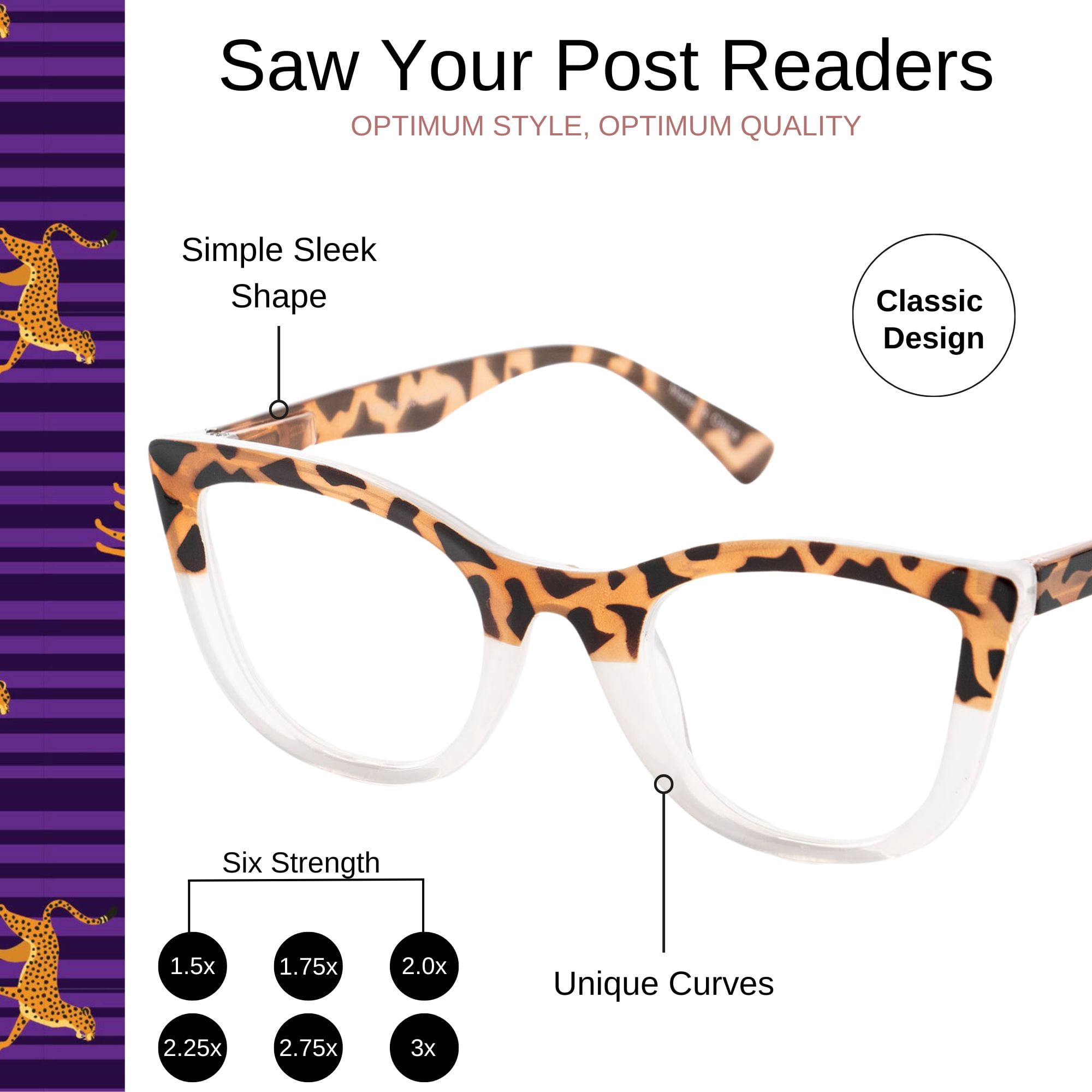 Optimum Optical Signature Blue Light Filtering Readers - Saw Your Post, +3.0