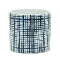 HomeRoots White Set Of Two Dolomite 1.66234 Ounce Round Pot Planter