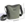 thumbnail image 2 of HUISZJ Nylon Crossbody Bag, Messenger Bag with Adjustable Shoulder Strap, Casual Crossbody Purse for Work Travel Outdoor (Green), 2 of 9