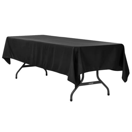 

56 X 110 Rectangle Polyester Cloth Table Cover Tablecloth Party Decor Black