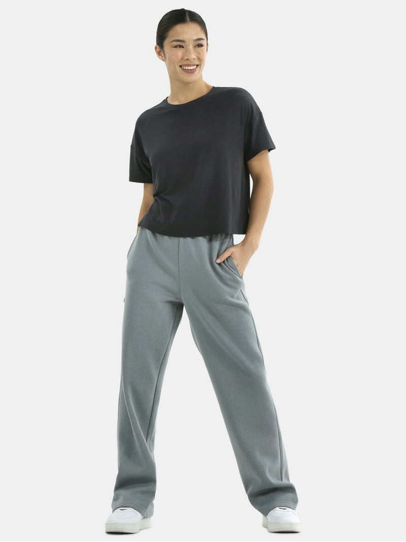 Athletic Works Women's Fleece Pants with Pockets, 30