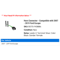 thumbnail image 2 of Horn Connector - Compatible with 2007 - 2019 Ford Escape 2008 2009 2010 2011 2012 2013 2014 2015 2016 2017 2018, 2 of 2