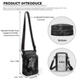thumbnail image 6 of HELLHERO Lion Pattern Shoulder Purse with Double-layer for Outdoor Travel Daily Use, 6 of 7