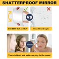 thumbnail image 4 of Hweilai Plexiglass locker mirror tile, bedroom body exercise wall mirror, 4 of 5