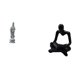 thumbnail image 1 of Estatua de Guan Yin,Estatua de Guan Yin para decoración del hogar.,Figura de pensador abstracto,Estatua de pensador abstracto,decoración para el hogar,Figura humana decorativa para, 1 of 8