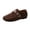 Brown-#q008, variant on Women's Retro Split Toe Flats Adjustable Buckle Monk Strap Spliced Casual Loafers Comfort Daily Walking Low Heels Platform Dress Shoes,Brown 5.5