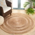 thumbnail image 2 of SAFAVIEH Natural Fiber Paolo Solid Area Rug, Natural, 6' x 6' Round, 2 of 7