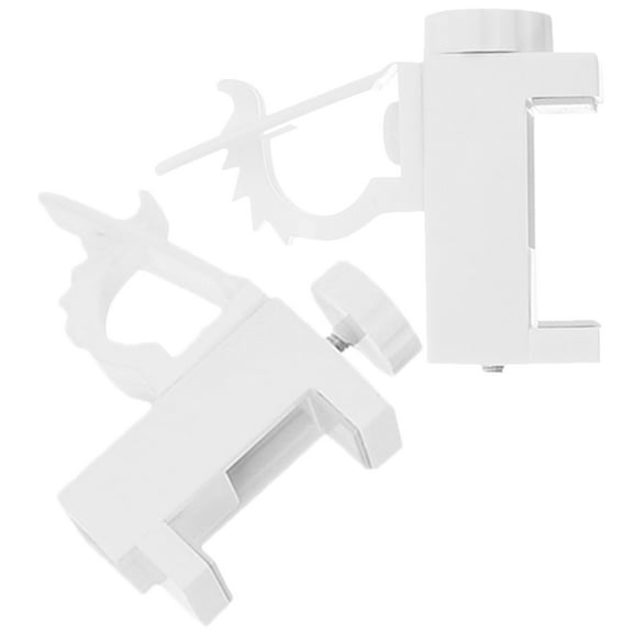 2pcs Closet Rod Support No Drill Curtain Rod Brackets Nail Free Adjustable Curtains Rod Holders