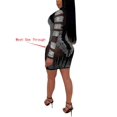 thumbnail image 2 of Vestido PORRCEY Hot Drilling Craft Sexy de manga larga para mujer, 2 of 6