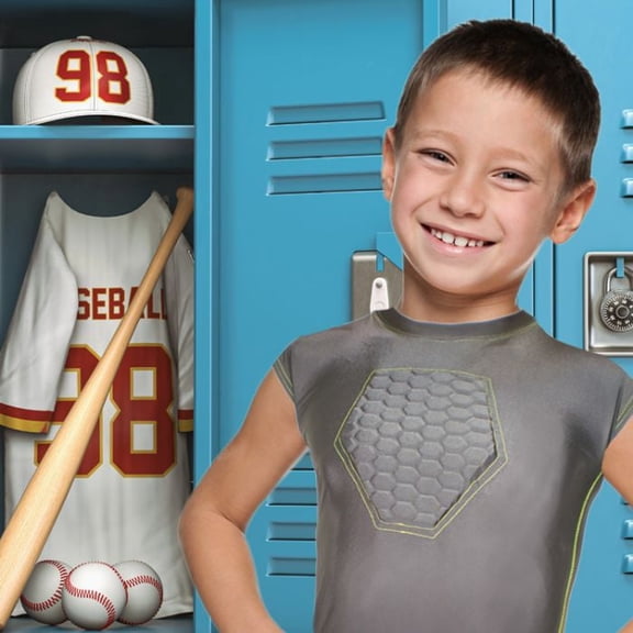 TAG Youth Sternum Padded Jersey for Baseball and Softball, Sleeveless with Round Neck, Medium