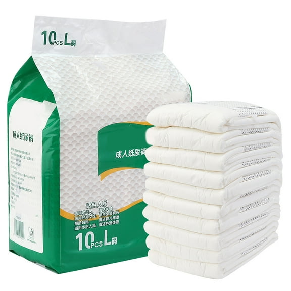 Breathable Adult Diapers L Size - Quick Absorb Incontinence Pads for Elderly & Maternal Care