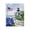 Nantucket Lighthouse Seascape Flag, variant on Stupell Industries Traditional Lighthouse Surrounded by Hydrangeas Black Framed Giclee Art, 11 x 14, by Arlington Prints