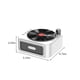 thumbnail image 3 of Reproductor de discos inalámbrico pequeño retro con efecto de sonido envolvente giratorio con cinta magnética Bluetooth 5.3, altavoz pequeño de escritorio con Bluetooth, 3 of 9