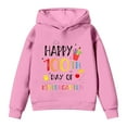 thumbnail image 6 of XAOFW Children's Hoodies Sweatshirts 100 Days Of School Print Fashionable Hoodie Everyday Relaxed Fit Pullover Long Sleeve Hooded Sweatshirt Trendy Cozy Family Gathering Top, 6 of 7